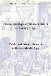 Tapa de Finances publiques et finances privées au bas moyen âge