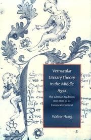Tapa de Vernacular literary theory in the Middle Ages