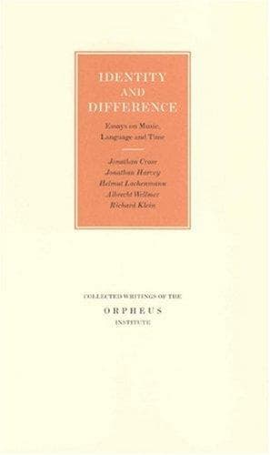 Tapa de Identity and difference