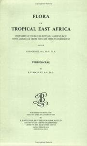 Tapa de Flora of Tropical East Africa - Verbenaceae (1992) (Flora of Tropical East Africa)
