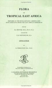 Tapa de Flora of Tropical East Africa - Azollaceae (1999) (Flora of Tropical East Africa)