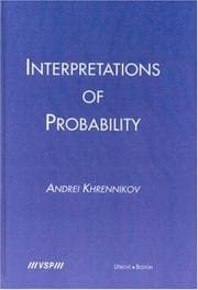 Tapa de Interpretations of Probability