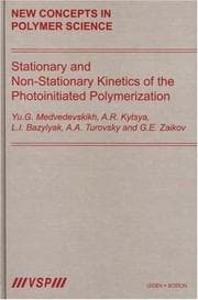 Tapa de Stationary and non-stationary kinetics of the photoinitiated polymerization