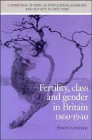 Tapa de Fertility, class, and gender in Britain, 1860-1940