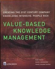 Tapa de Value-Based Knowledge Management