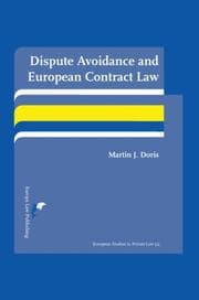 Tapa de Dispute Avoidance and European Contract Law