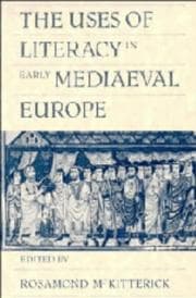 Tapa de The Uses of literacy in early mediaeval Europe