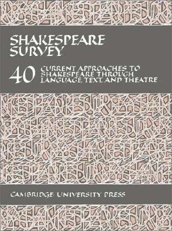 Tapa de Shakespeare Survey 40