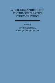 Tapa de A Bibliographic guide to the comparative study of ethics