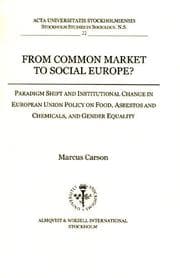 Tapa de From common market to social Europe?