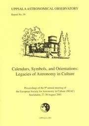 Tapa de Calendars, symbols and orientations