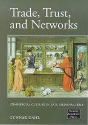 Tapa de Trade, trust, and networks