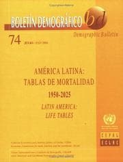 Tapa de Demographic Bulletin of Latin America