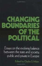 Tapa de Changing boundaries of the political