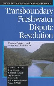 Tapa de Transboundary freshwater dispute resolution