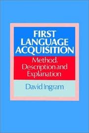 Tapa de First language acquisition