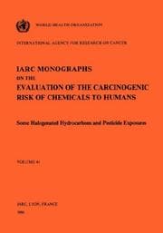Tapa de Vol 41 IARC Monographs: Some Halogenated Hydrocarbons and Pesticide Exposures (Iarc Monographs on the Evaluation of the Carcinogenic Risk of Chemicals to Humans : Vol 41)