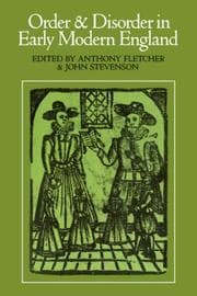 Tapa de Order and Disorder Early Mod England