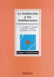Tapa de Institucion y Las Instituciones, La