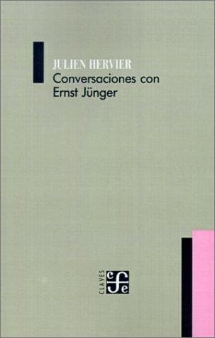 Tapa de Conversaciones Con Ernst Junger