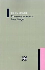 Tapa de Conversaciones Con Ernst Junger