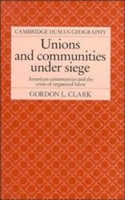 Tapa de Unions and communities under siege