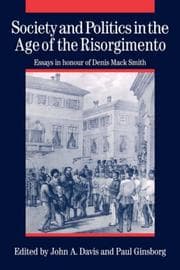 Tapa de Society and politics in the Age of the Risorgimento