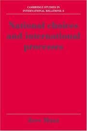 Tapa de National choices and international processes