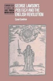 Tapa de George Lawson's Politica and the English Revolution