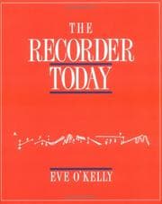 Tapa de The recorder today