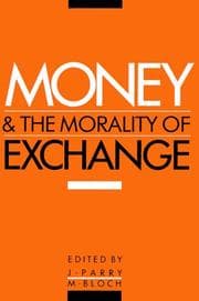 Tapa de Money and the morality of exchange