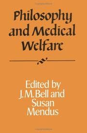 Tapa de Philosophy and medical welfare