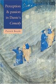 Tapa de Perception and passion in Dante's Comedy