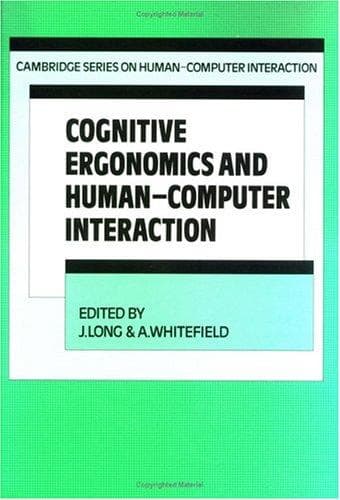 Tapa de Cognitive ergonomics and human-computer interaction