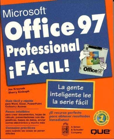 Tapa de MS Office 97 Professional Facil