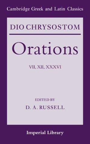Tapa de Dio Chrysostom Orations