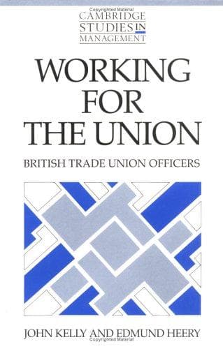 Tapa de Working for the union