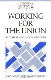 Tapa de Working for the union