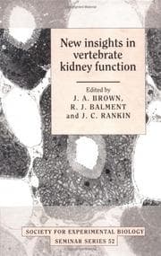 Tapa de New insights in vertebrate kidney function