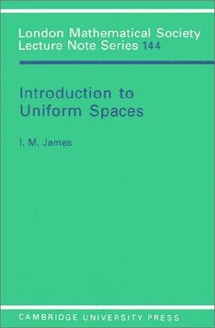 Tapa de Introduction to uniform spaces
