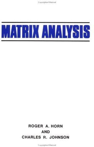 Tapa de Matrix Analysis