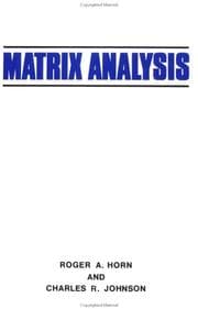 Tapa de Matrix Analysis