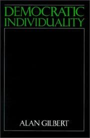 Tapa de Democratic individuality