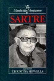 Tapa de The Cambridge companion to Sartre