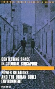 Tapa de Contesting Space in Colonial Singapore