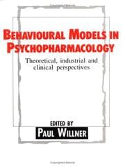 Tapa de Behavioural models in psychopharmacology