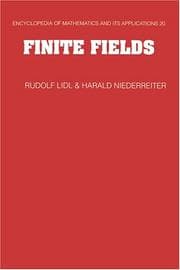 Tapa de Finite fields