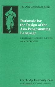 Tapa de Rationale for the design of the Ada programming language