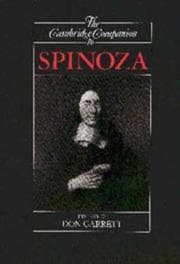 Tapa de The Cambridge companion to Spinoza