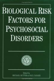 Tapa de Biological risk factors for psychosocial disorders